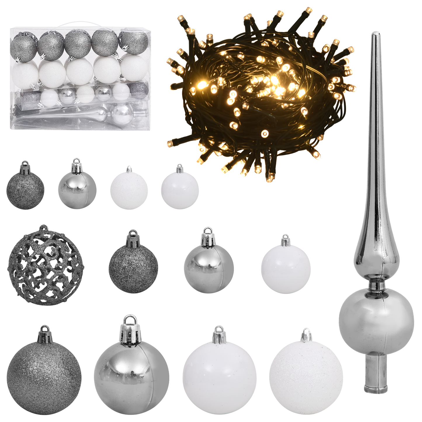 Artificial Christmas Tree with 150 LEDs Green 47.24 in