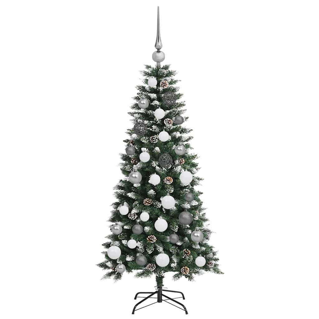 Artificial Christmas Tree with 150 LEDs Green 47.24 in