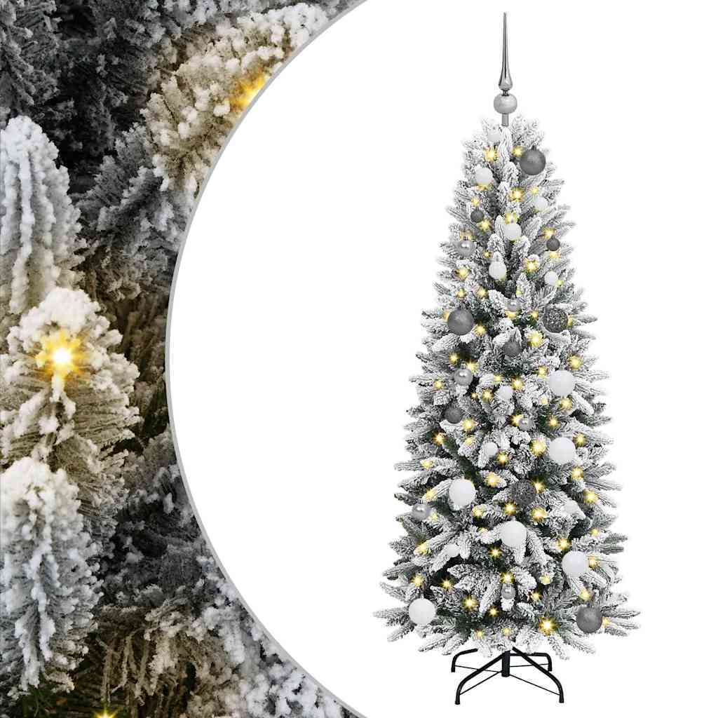 Artificial Christmas Tree with 150 LEDs White 59.06 in