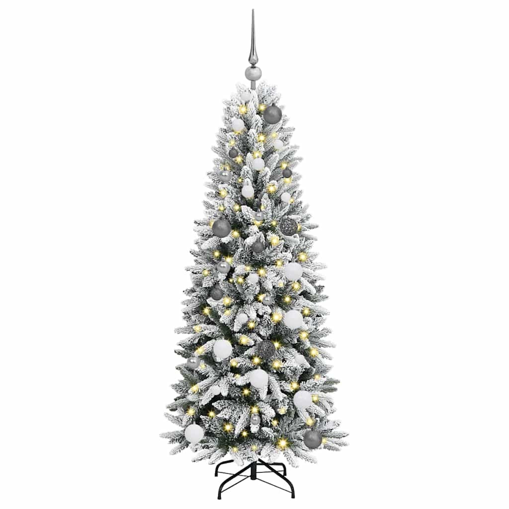 Artificial Christmas Tree with 150 LEDs White 59.06 in