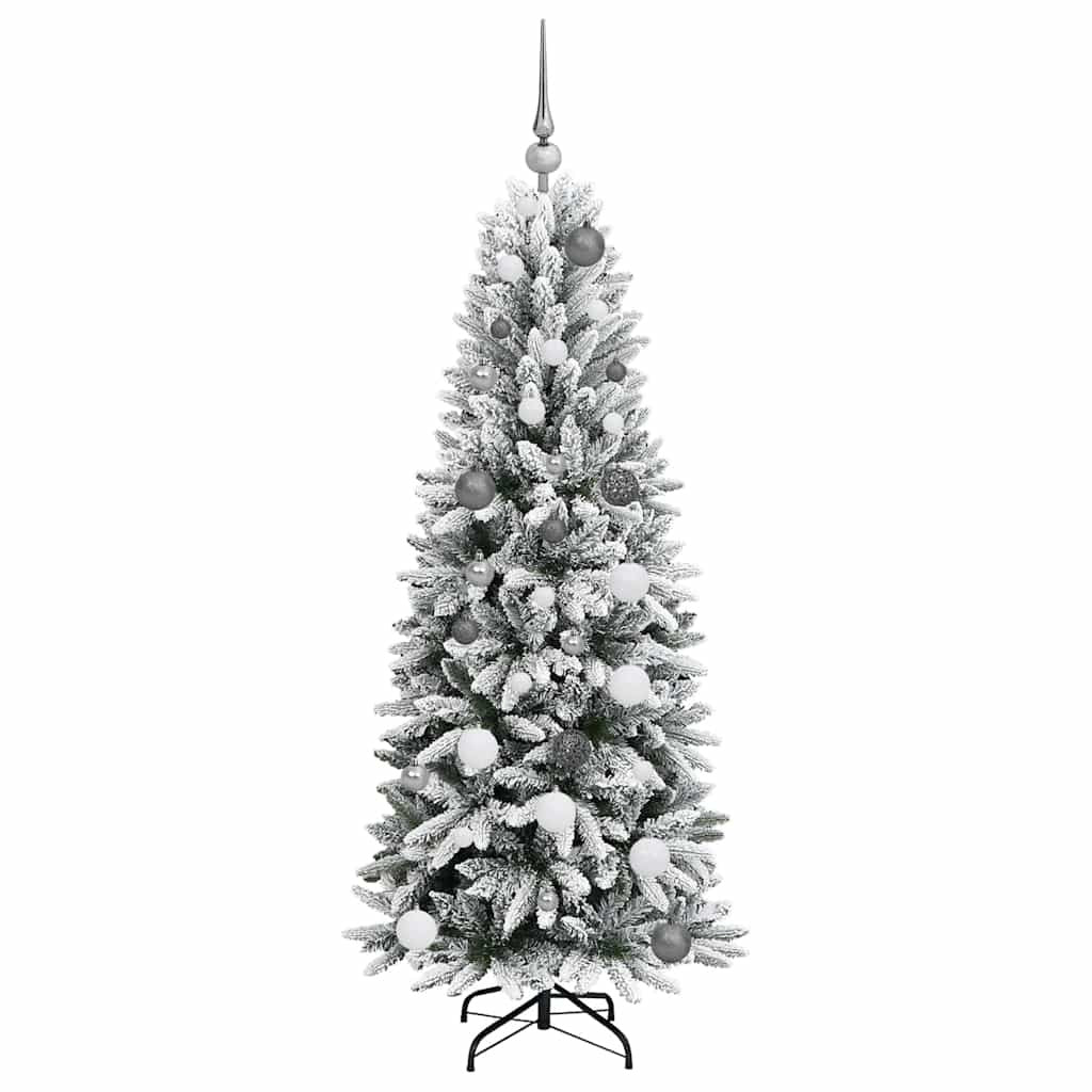 Artificial Christmas Tree with 150 LEDs White 59.06 in