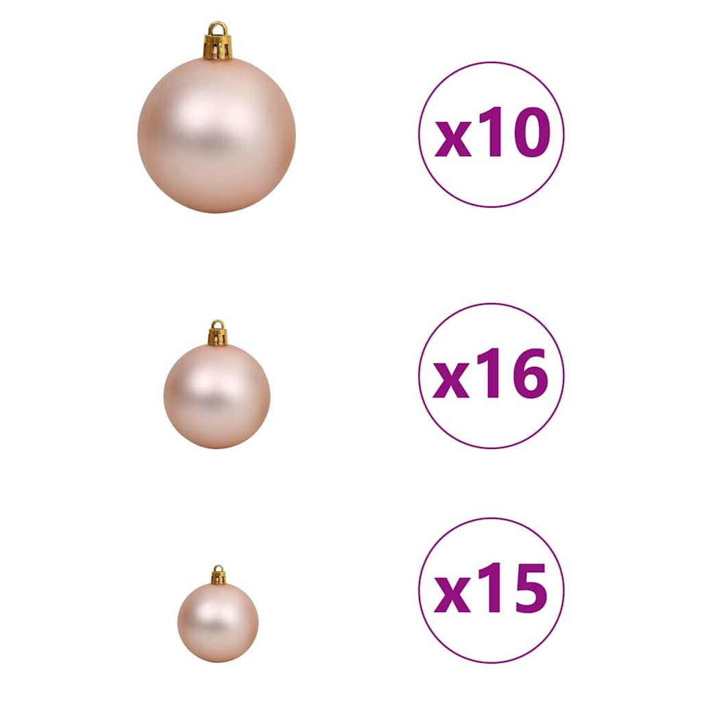 Artificial Pre-lit Christmas Tree with 300 LEDs Black 70.9" PVC