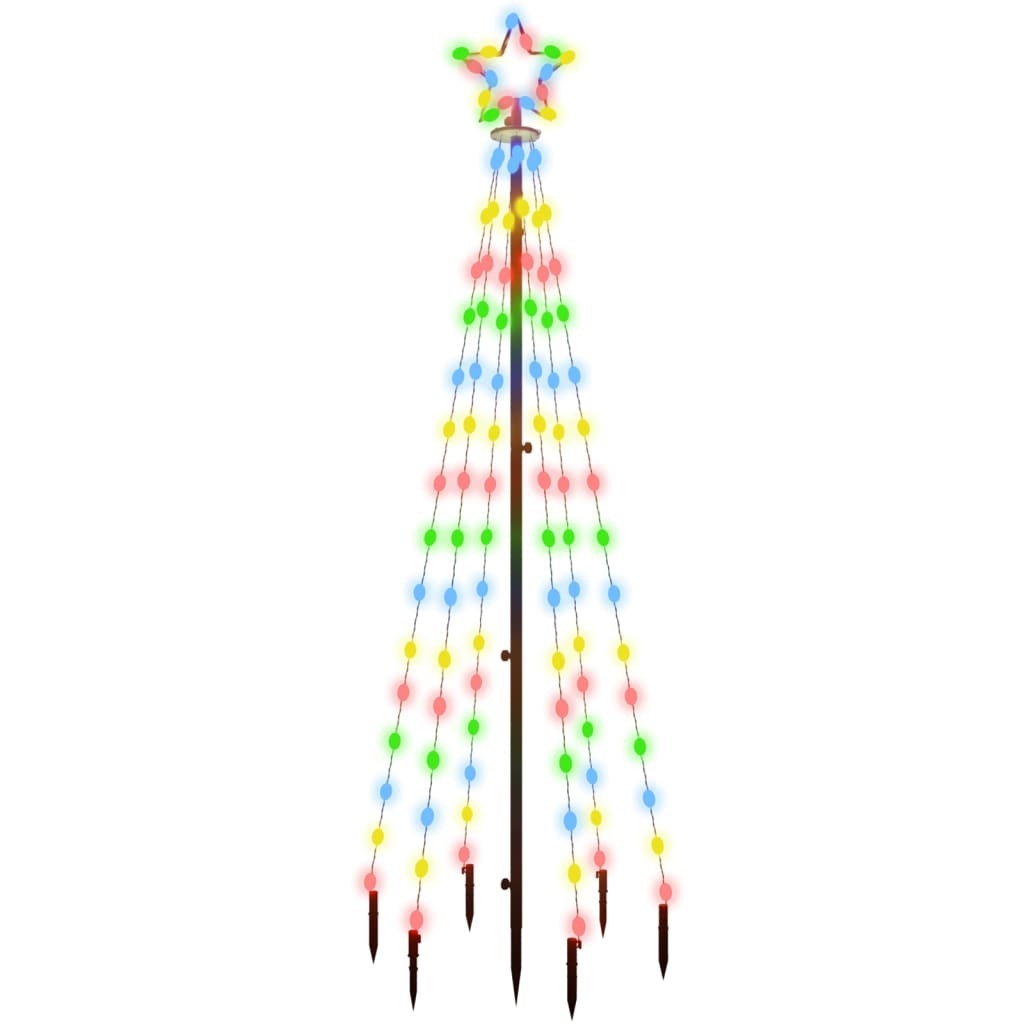 Christmas Tree With Spike Colorful Powder-coated steel, copper, PVC
