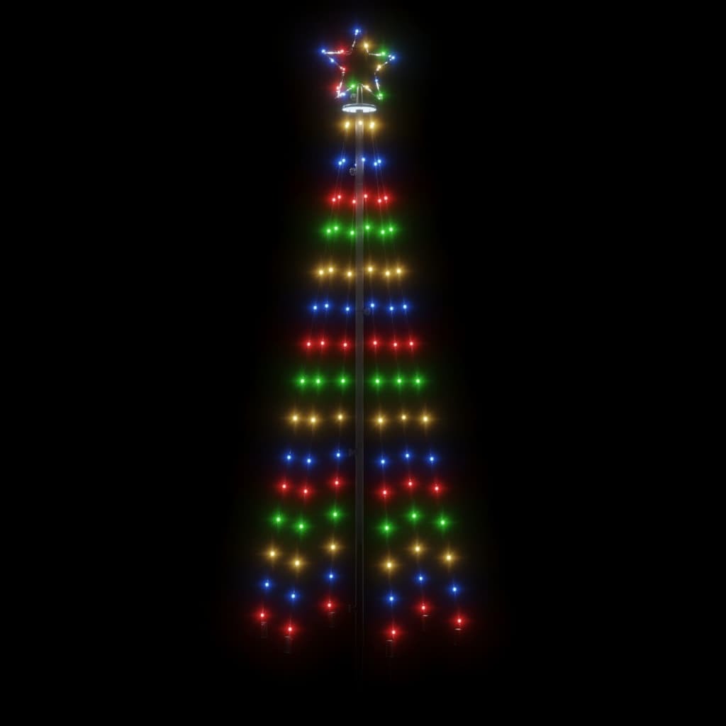 Christmas Tree With Spike Colorful Powder-coated steel, copper, PVC