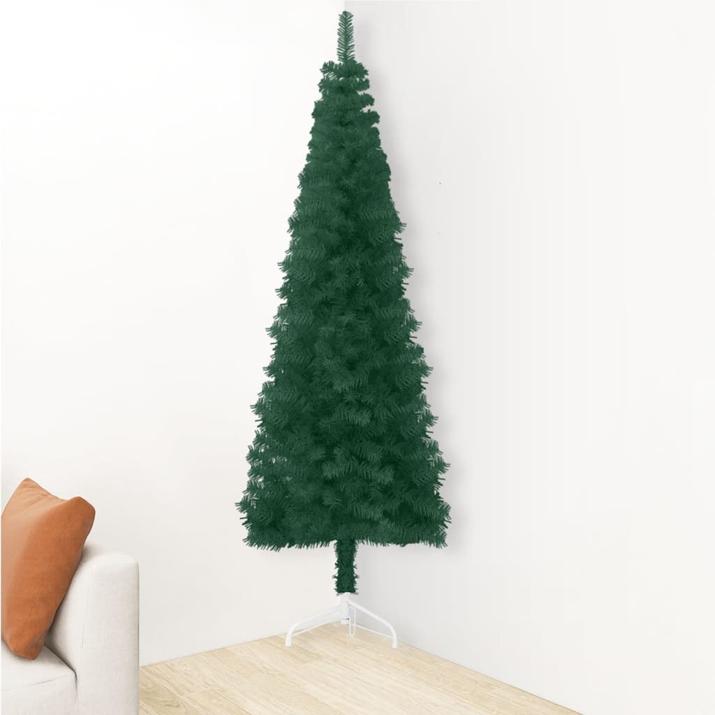Artificial Half Christmas Tree Green PVC, Steel 94.5 in