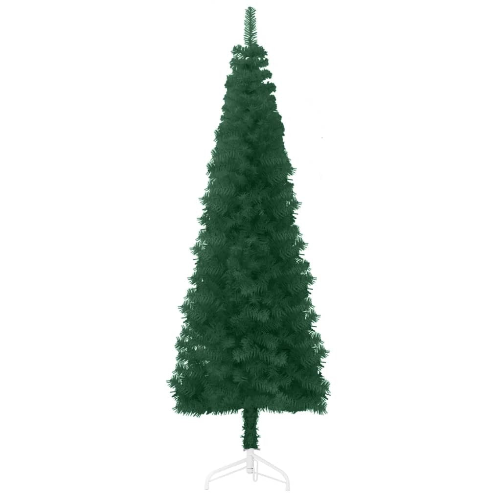 Artificial Half Christmas Tree Green PVC, Steel 94.5 in