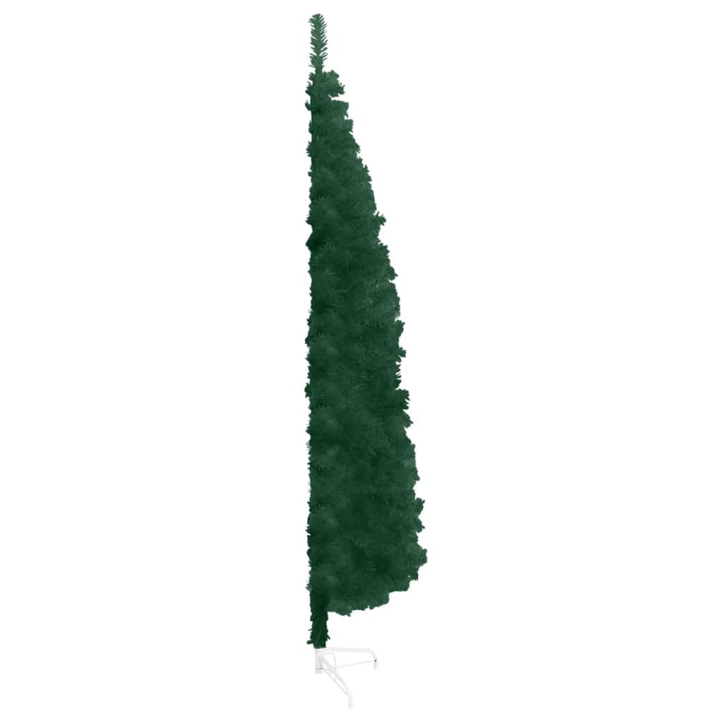 Artificial Half Christmas Tree Green PVC, Steel 94.5 in