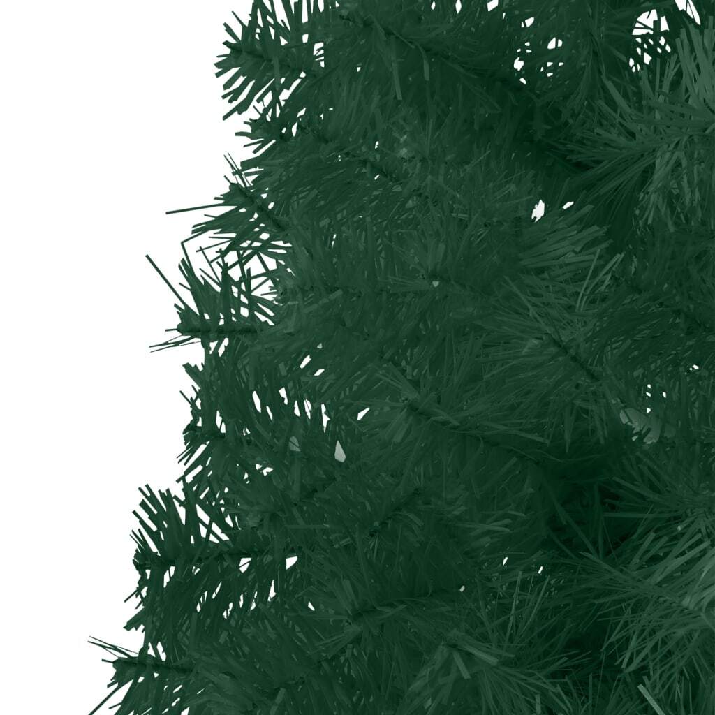 Artificial Half Christmas Tree Green PVC, Steel 94.5 in