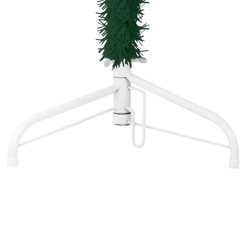 Artificial Half Christmas Tree Green PVC, Steel 94.5 in