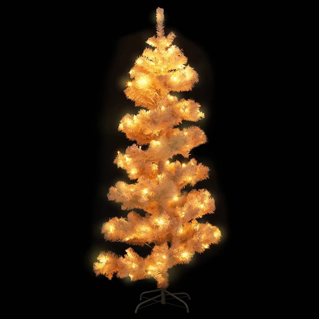 Swirl Christmas Tree White PVC 4.9 feet Christmas Tree Spiral
