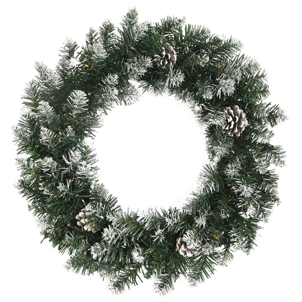 Christmas Wreath Green PVC Medium Decorative Inlays