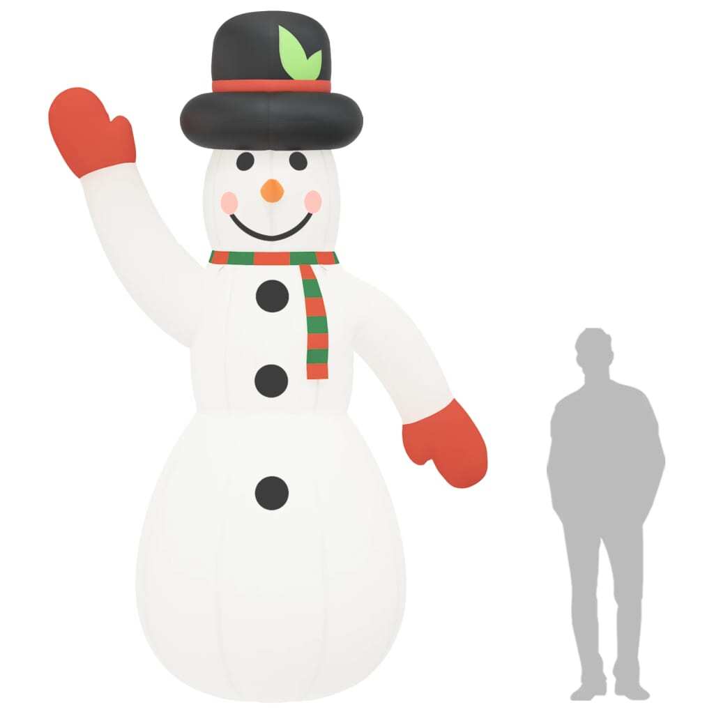 Inflatable Snowman White