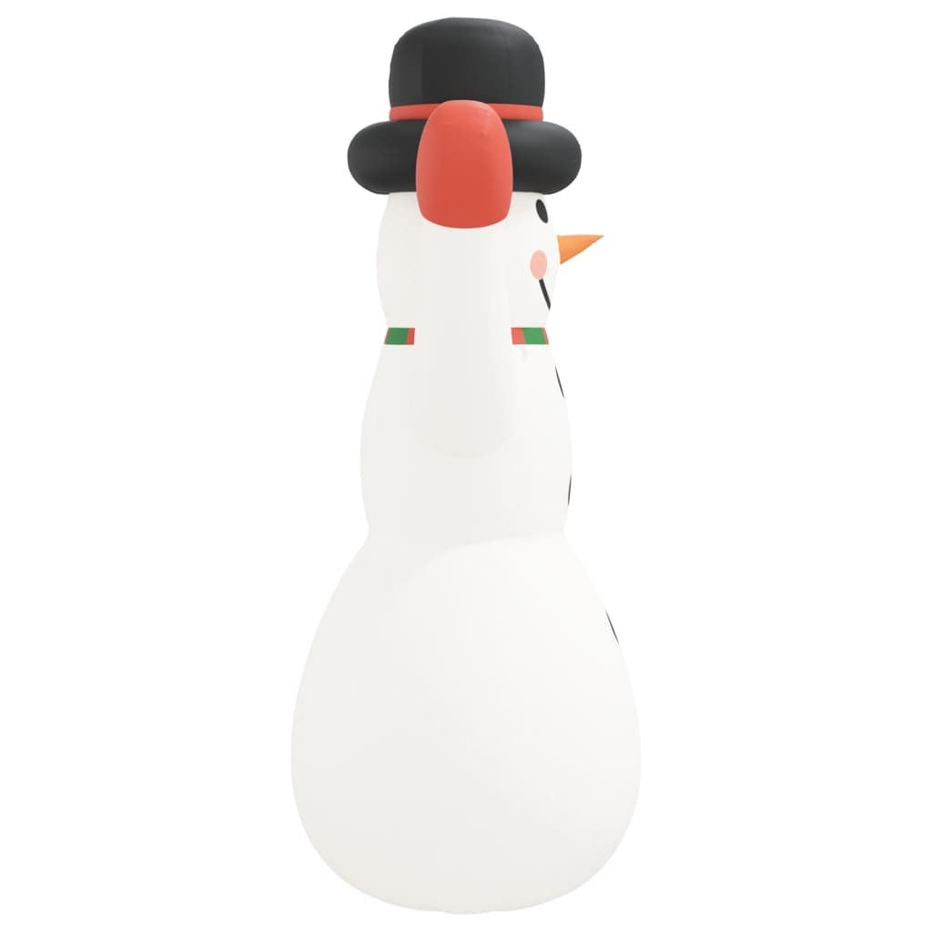 Inflatable Snowman White, Red, Black, Green