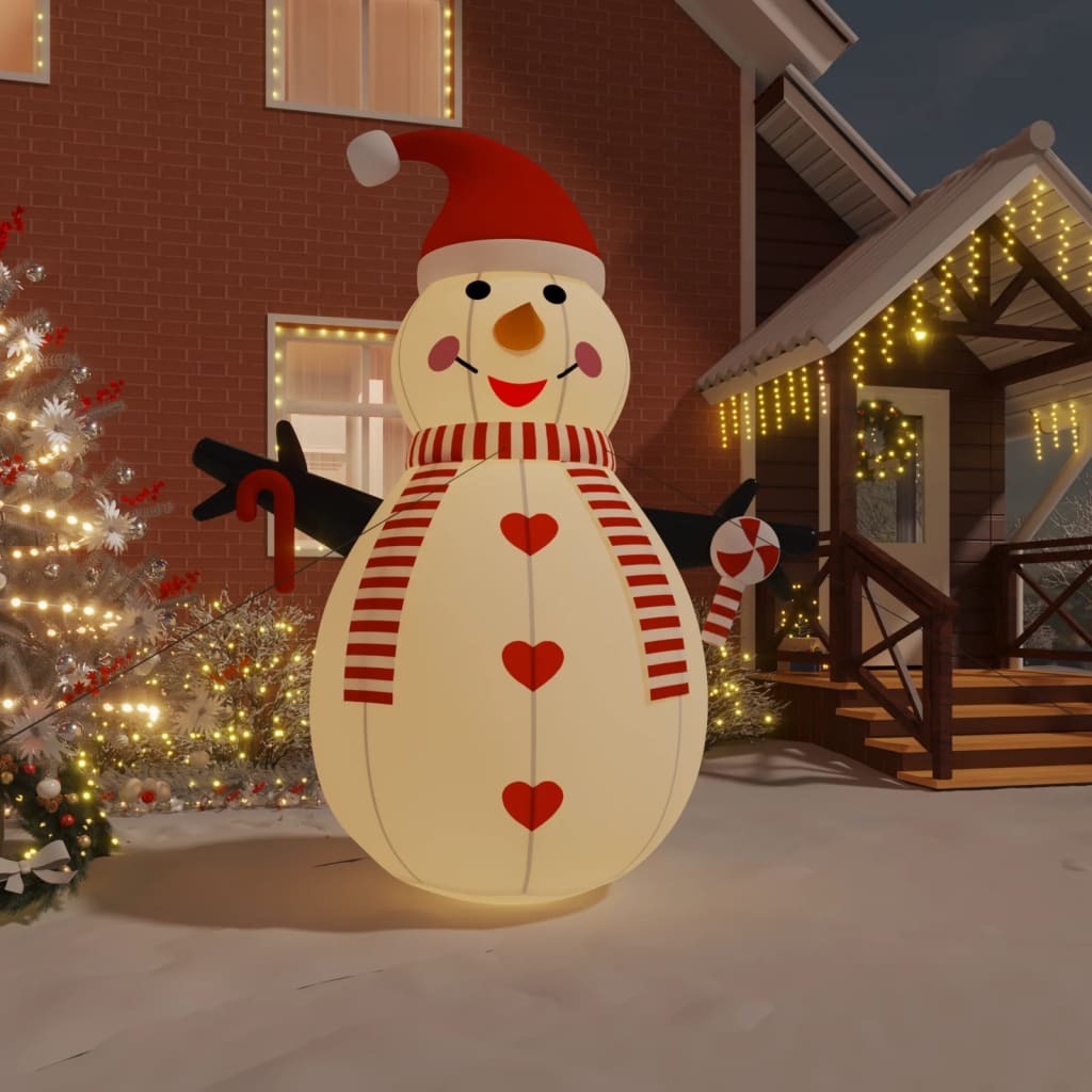 Inflatable Snowman Multicolor
