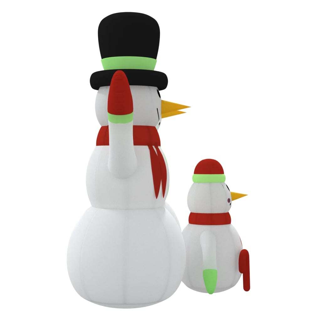 Inflatable Snowman Family Multicolor Oxford fabric with PU coating