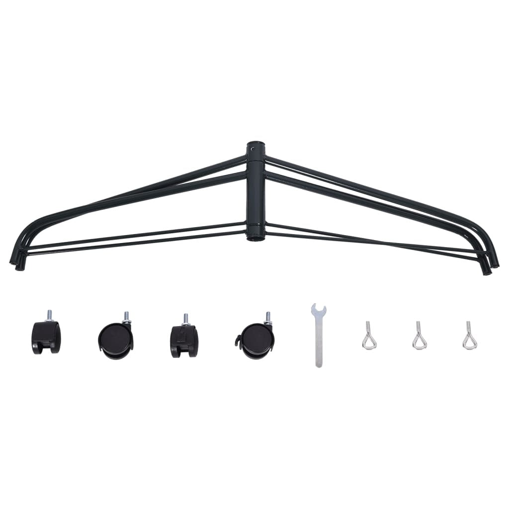 Christmas Tree Stand Black Steel For trees up to 82.7 in tall