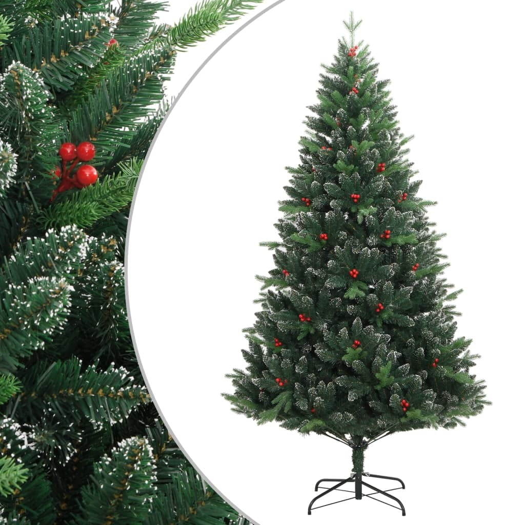 Artificial Hinged Christmas Tree Green PVC, PE, metal Medium