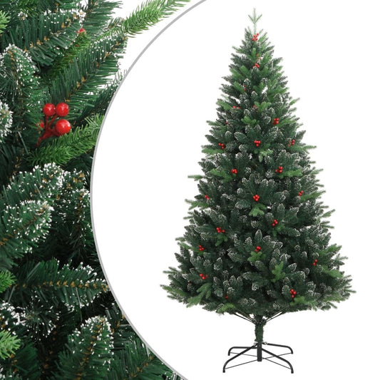 Artificial Hinged Christmas Tree Green PVC, PE, metal Medium
