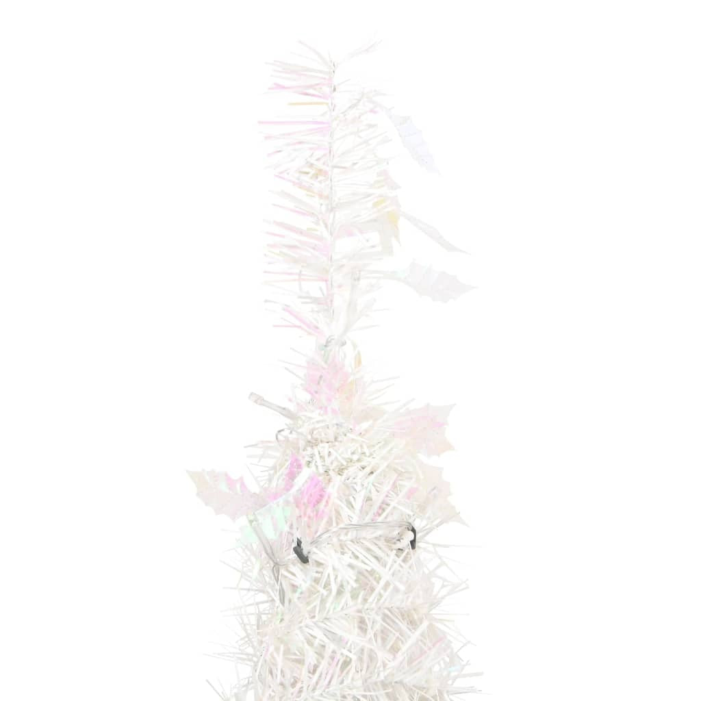 Artificial Christmas Tree White PVC Medium Collapsible