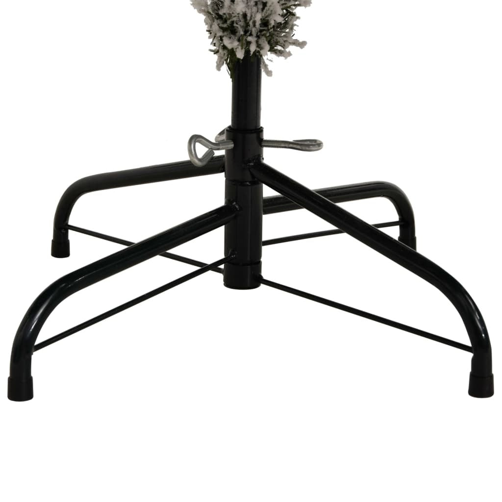 Artificial Hinged Christmas Tree Green and white PVC, metal Large