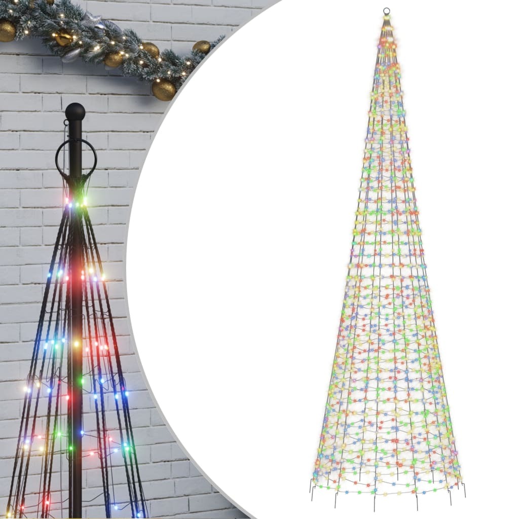 LED Christmas Tree Colorful Copper, Iron Extra Tall