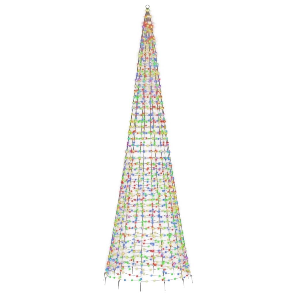 LED Christmas Tree Colorful Copper, Iron Extra Tall