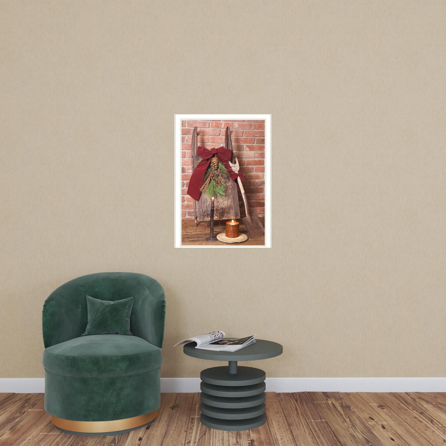 Let Christmas Live 3 White Framed Print Wall Art