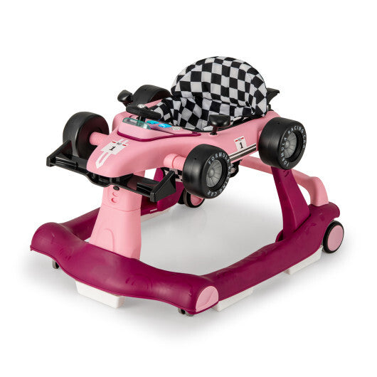 4-in-1 Foldable Activity Push Walker with Adjustable Height