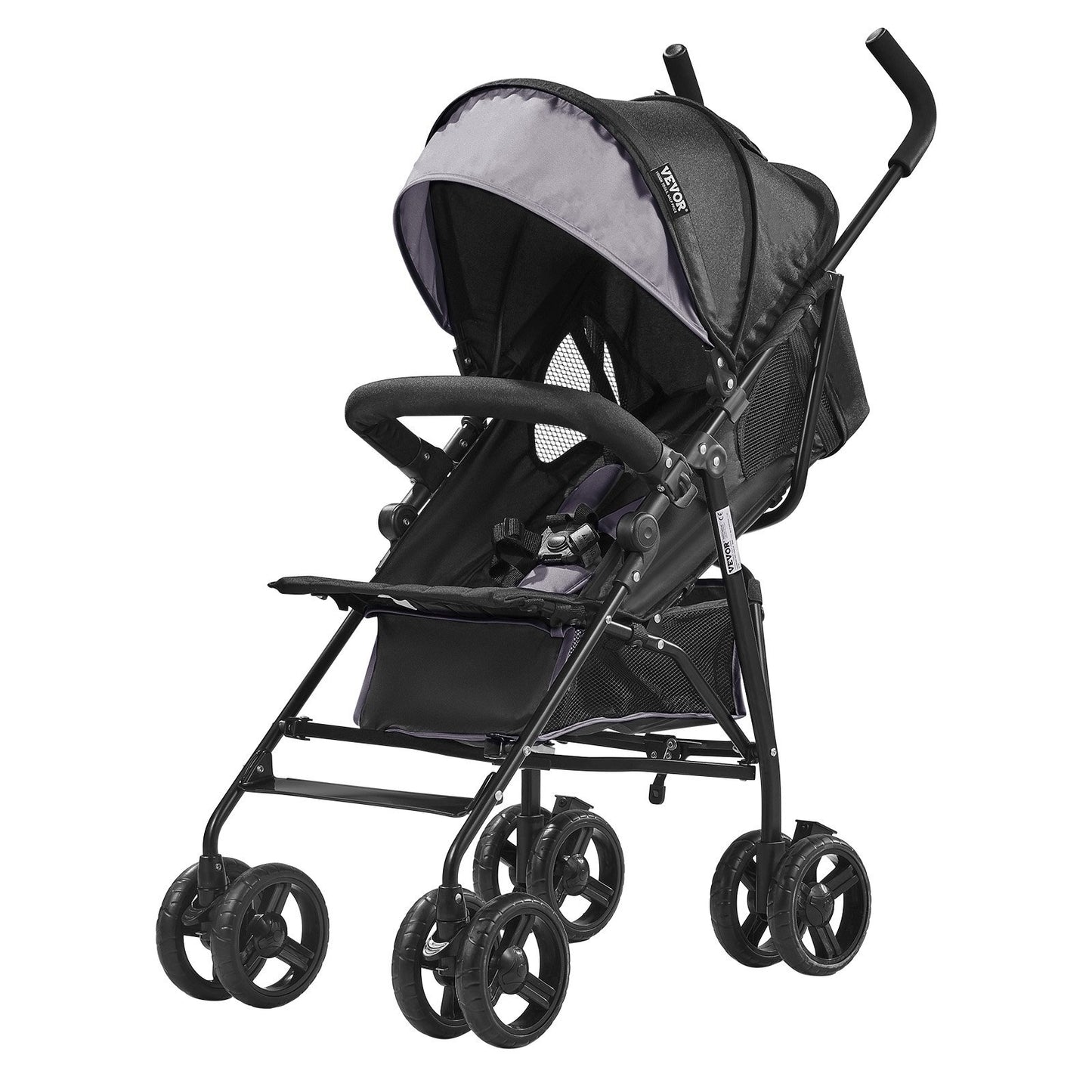 VEVOR Lightweight Stroller Compact Easy Fold Adjustable Backrest