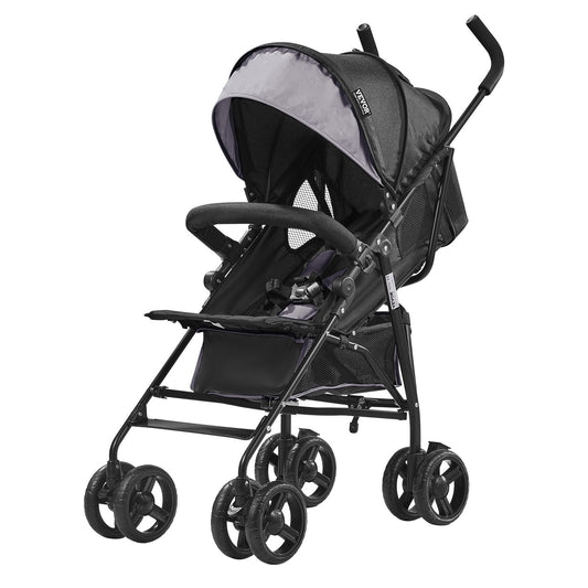 VEVOR Lightweight Stroller Compact Easy Fold Adjustable Backrest