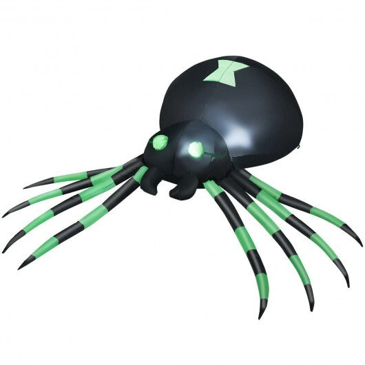 6 Feet Halloween Inflatable Blow-Up Spider - Color: Black - Size: 6 ft