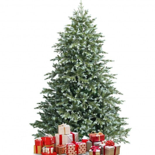 7 Feet Artificial Christmas Tree with 1260 Mixed PE and PVC Tips - Color: Green - Size: 7 ft