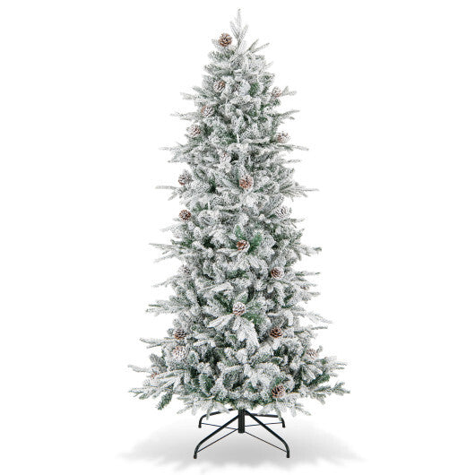 6 Feet Pre-lit Artificial Christmas Tree - Color: Green - Size: 6 ft