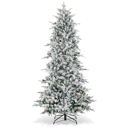 6/7.5 Feet Pre-lit Artificial Christmas Tree-7.5 ft - Color: Green - Size: 7.5 ft