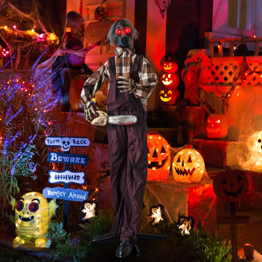 Halloween Animatronic Shaking Haunted Man with Lights and Sound