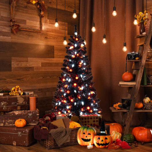4.5 Feet Artificial Halloween Tree with 6 Lighting Modes and 5 Musics