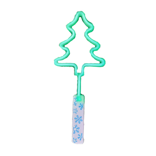 Flashing Neon LED Christmas Tree Wand Assorted Colors Red Blue Green