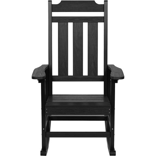VEVOR Porch Rocker HIPS Outdoor Rocking Chair High Back