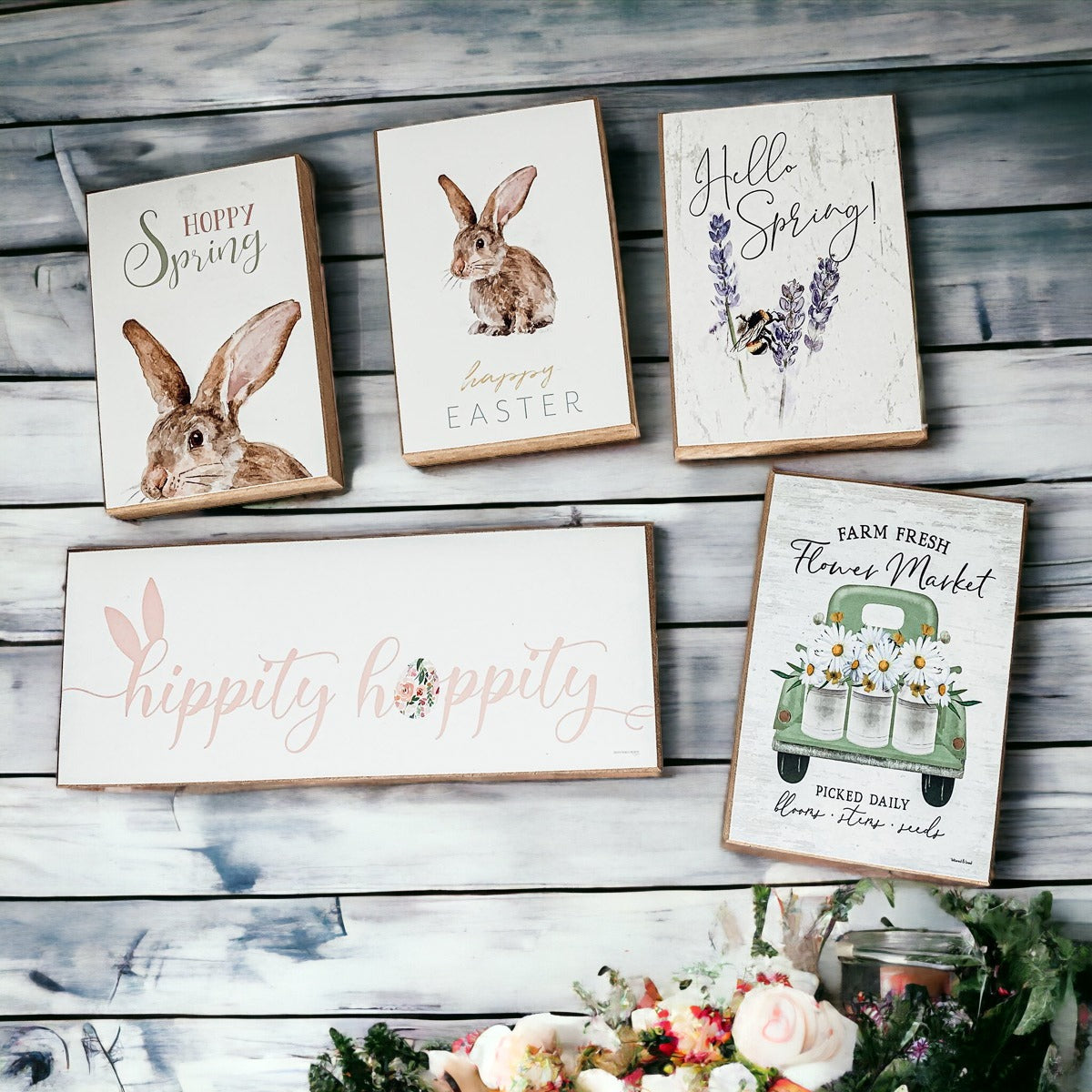 Flower Market Wooden Sign