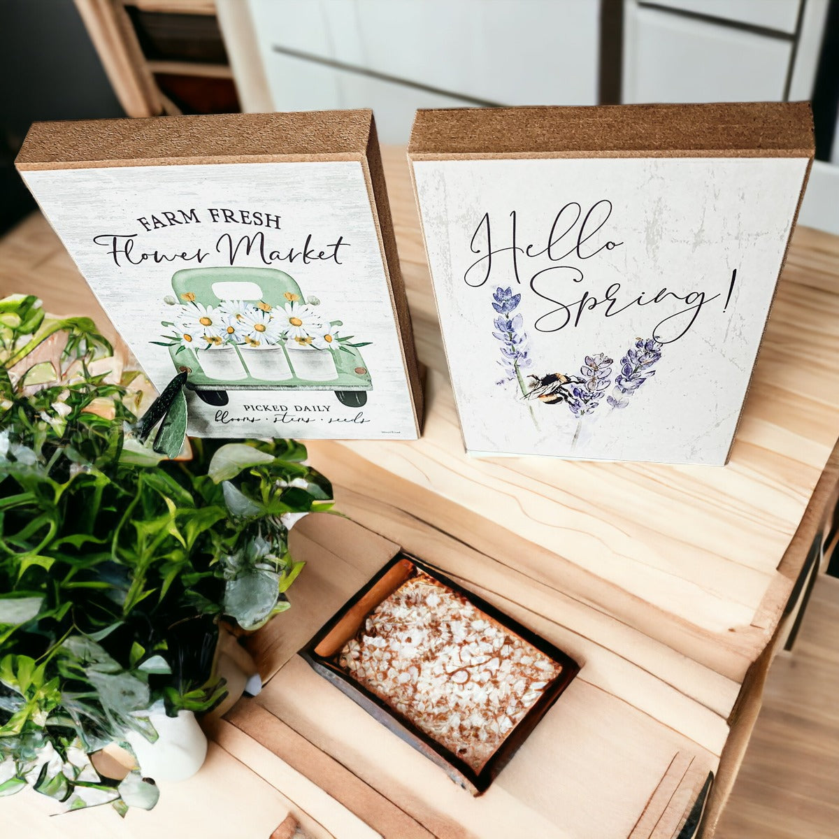 Flower Market Wooden Sign