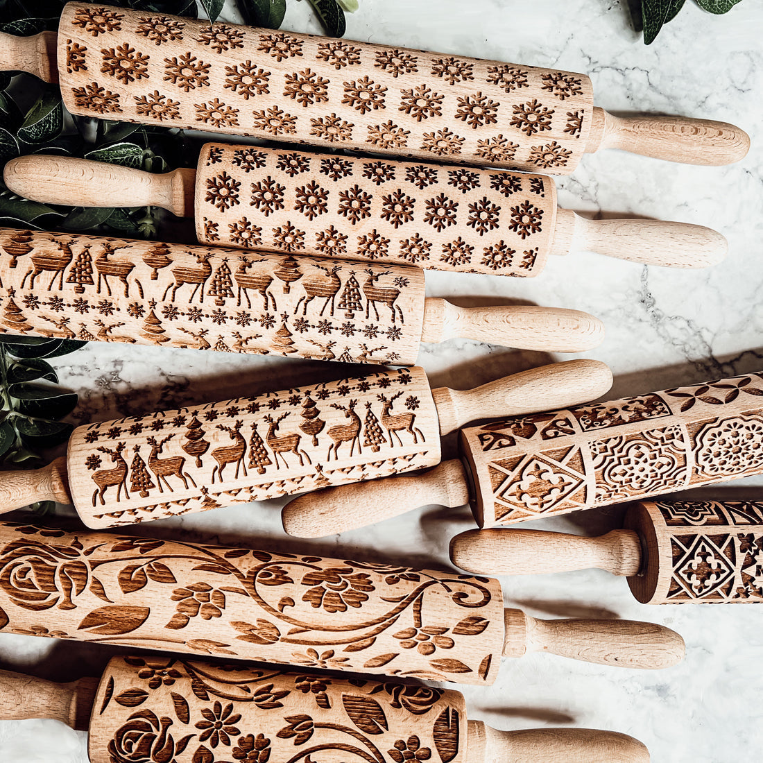 Embossed Rolling Pins | Unique Baking Gift Sets