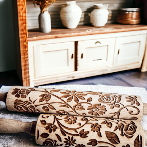 Embossed Rolling Pins | Unique Baking Gift Sets