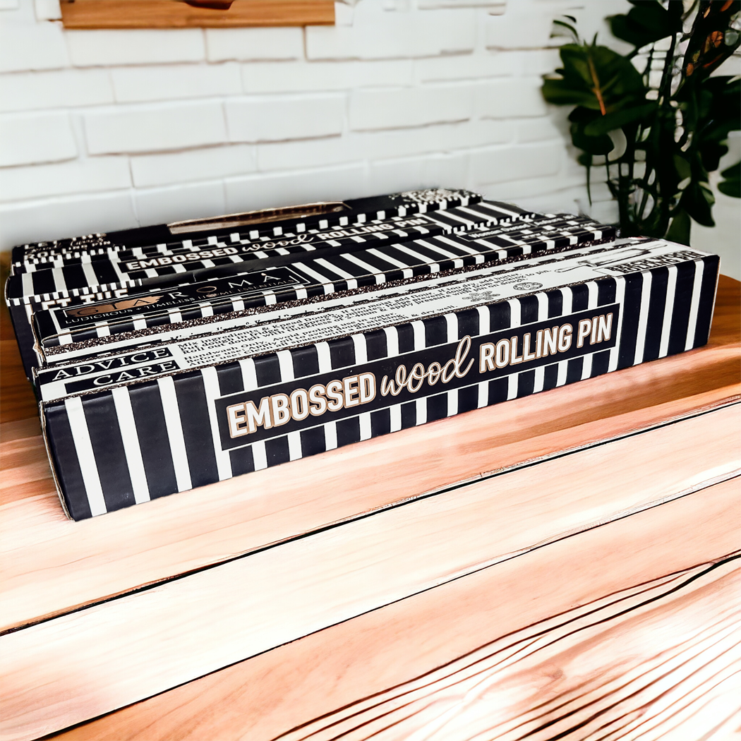 Embossed Rolling Pins | Unique Baking Gift Sets