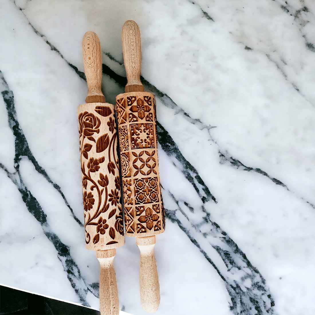 Embossed Rolling Pins | Unique Baking Gift Sets