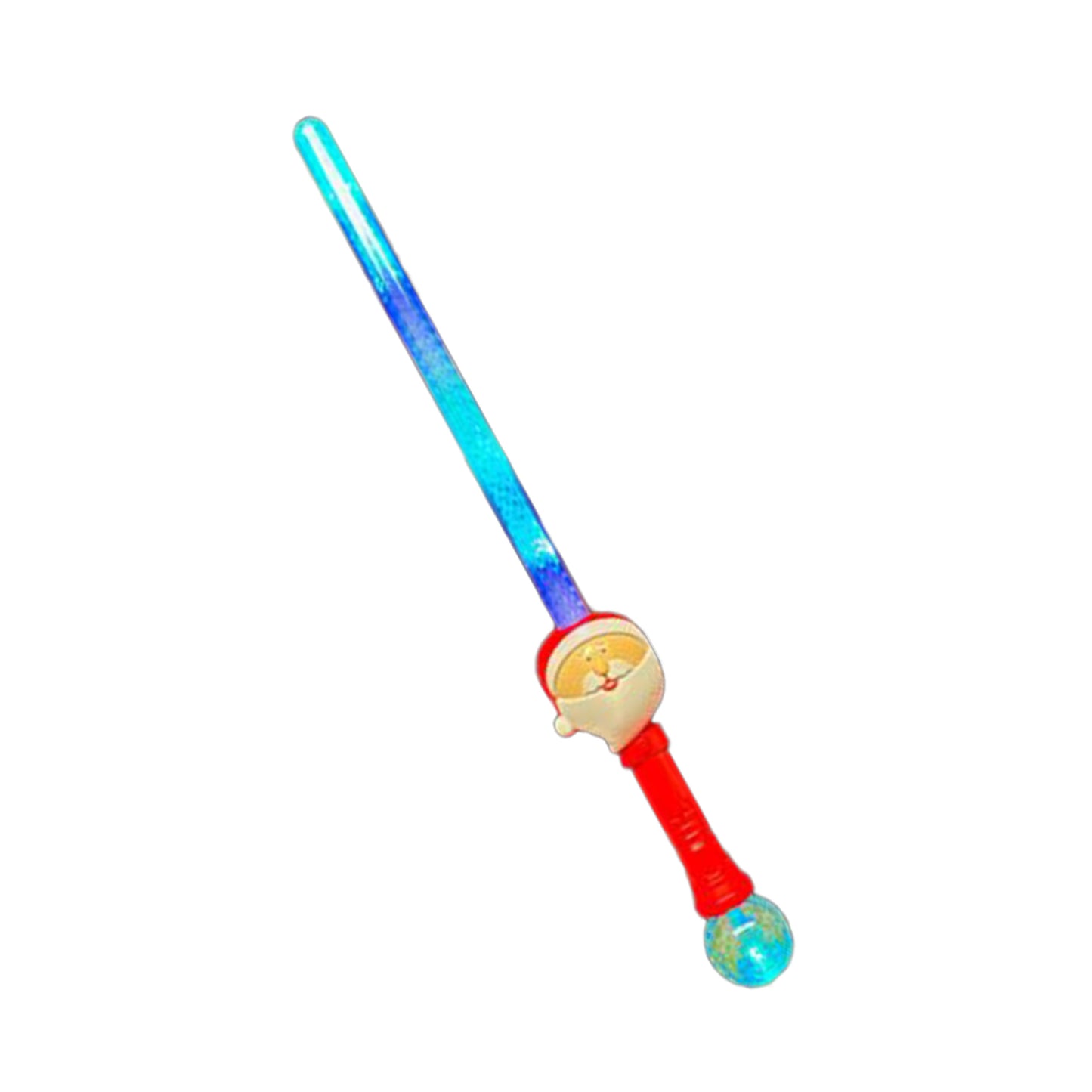 Jolly Santa Claus Light Saber Sword with Prism Ball