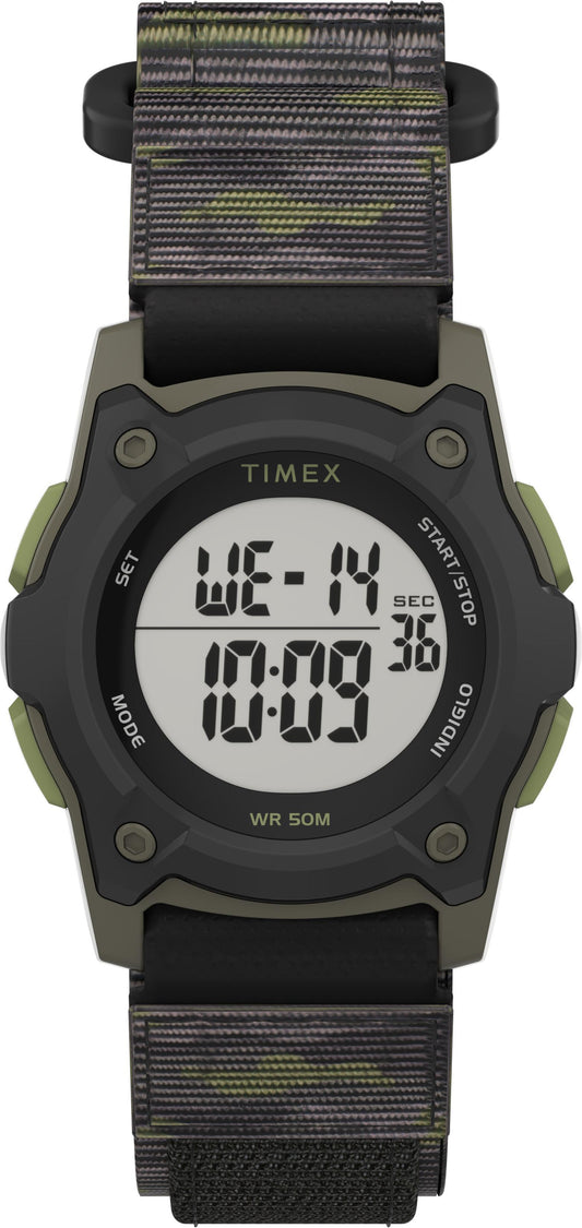 Timex Kid's Digital 35mm Green Camo Fast Wrap Watch