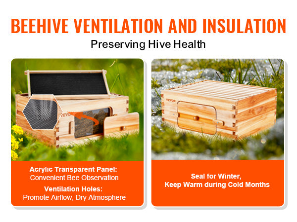 VEVOR Beehive Deep Box Starter Kit