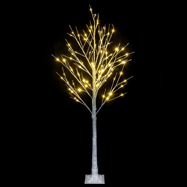 4FT Snowflake Tree with 48 LED Lamp