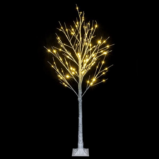 4FT Snowflake Tree with 48 LED Lamp