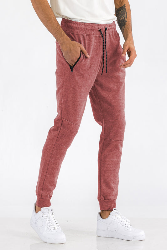 MENS'S HEATHERED COTTON SWEATS